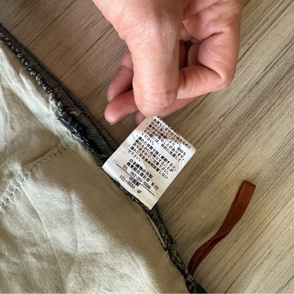 JOUER AUX ECHECS Denim front slit long skirt size 4 - Picture 9 of 13